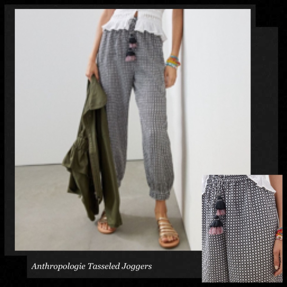 OLLARI Tasseled Joggers